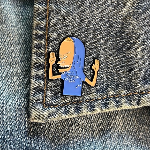 Beavis & Butthead Cornholio Enamel Jacket, Hat, or Backpack Collectible Pin. - Picture 4 of 4